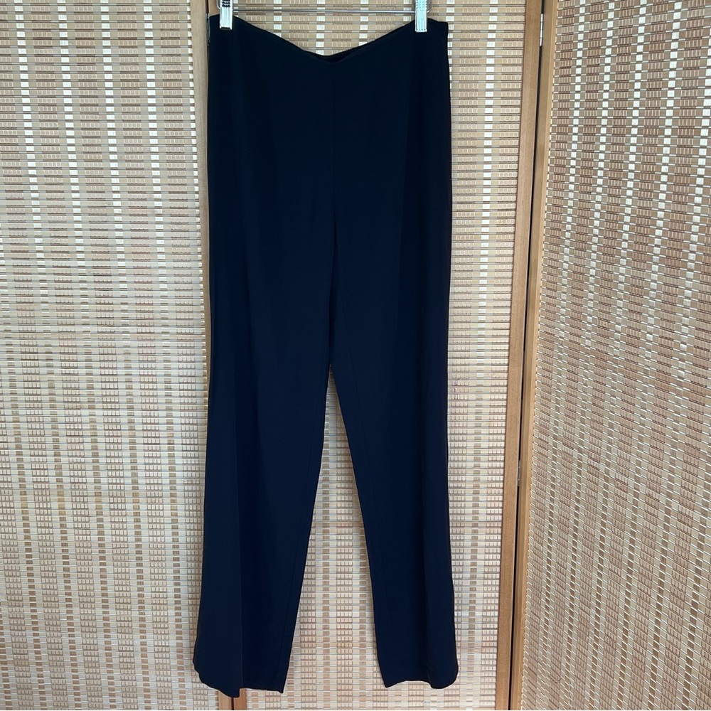 Eileen Fisher Silk Black Wide Leg Pants size xs